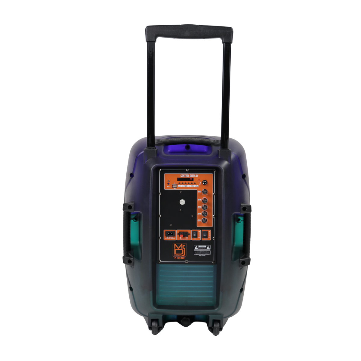 MR DJ PL15FLAME 15" Portable Translucent Bluetooth Speaker