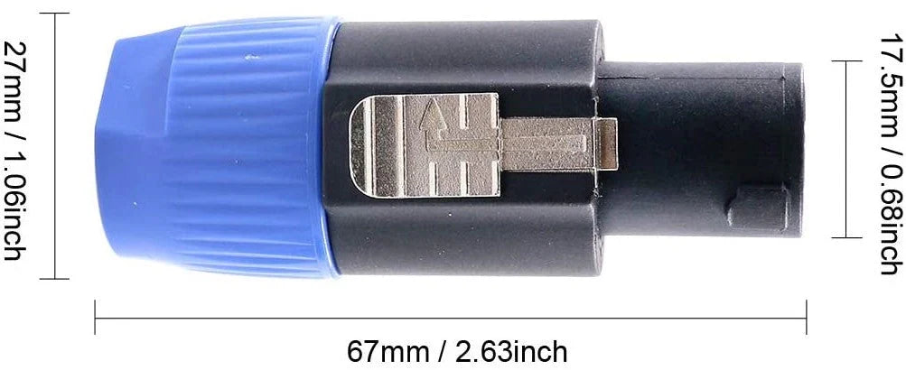 Mr. Dj SPMH10 10 pcs Speakon Male Head Connector Allows for Speaker Cables