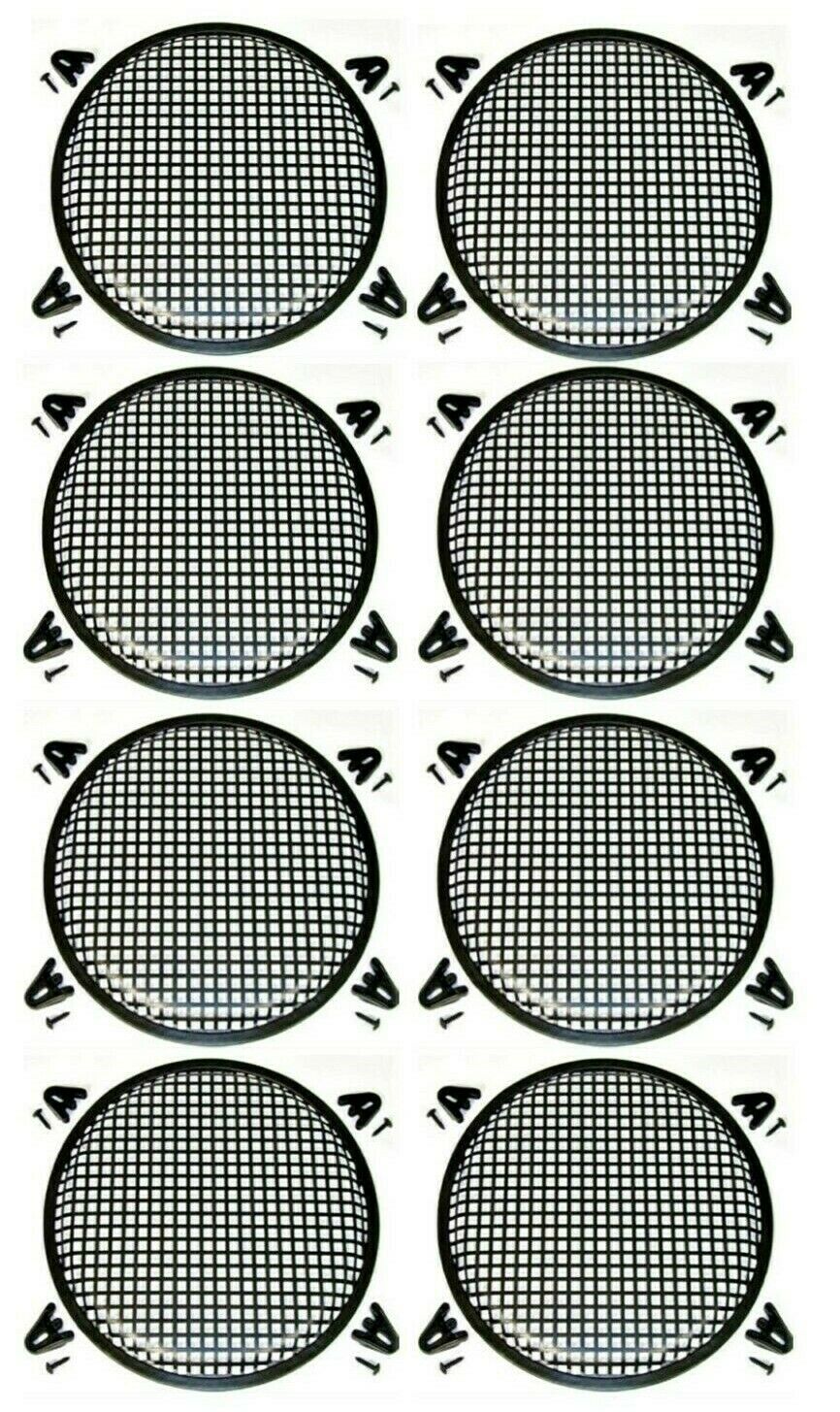 8 pack of 10" speaker grill metal mesh covers for subwoofers and speakers protection.