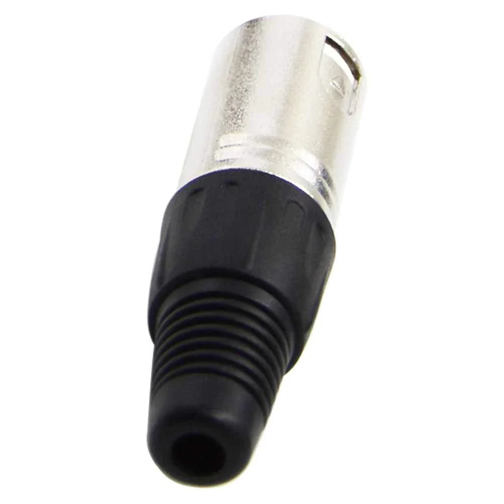 MR DJ XLRMH4 4 3-Pin XLR Male Connector Heads for Audio Microphone & DMX Cable Applications