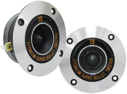 MR DJ HDT800S Pair 4" 400W Chrome High Compression Titanium Bullet Tweeter