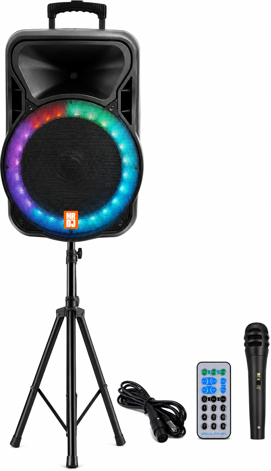 MR DJ DSP4500PKG 15" Active DSP PA DJ Karaoke Speaker