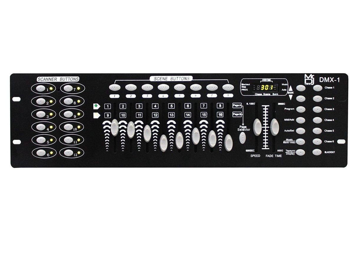 MR DJ DMX1 192 Channel DMX512 Lighting Controller Laser Light LED Disco DJ Stage Lighting