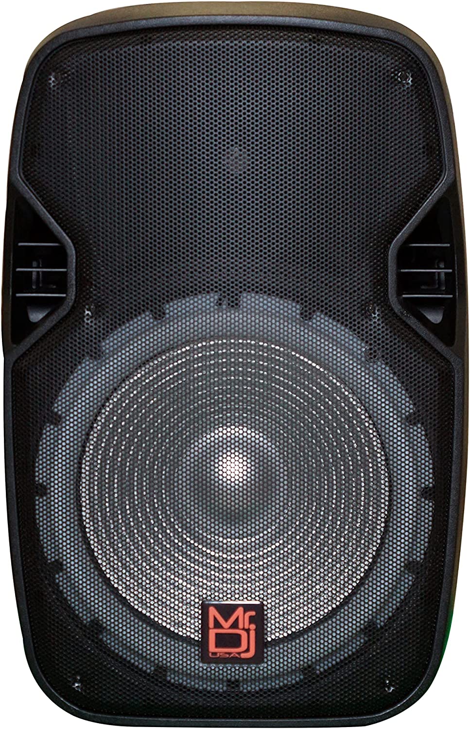 2 MR DJ PBX4200PKG 15" PA DJ 3000W Bluetooth LED Karaoke Speaker + Speaker Stand