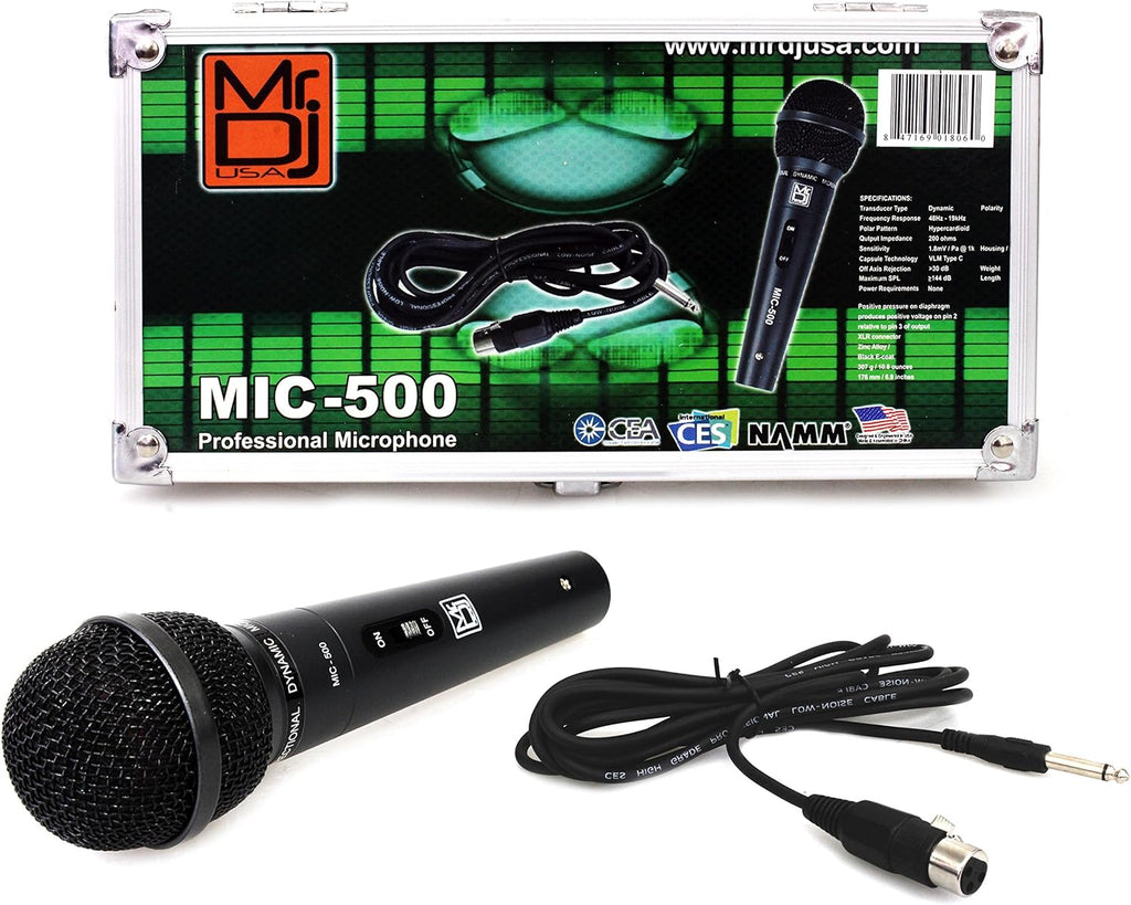 Mr. Dj MIC500 Professional Handheld Uni-Directional Dynamic Microphone