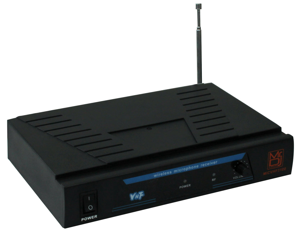2 MR DJ MICVHF3100 Wireless Dual-Channel Handheld design Microphone System