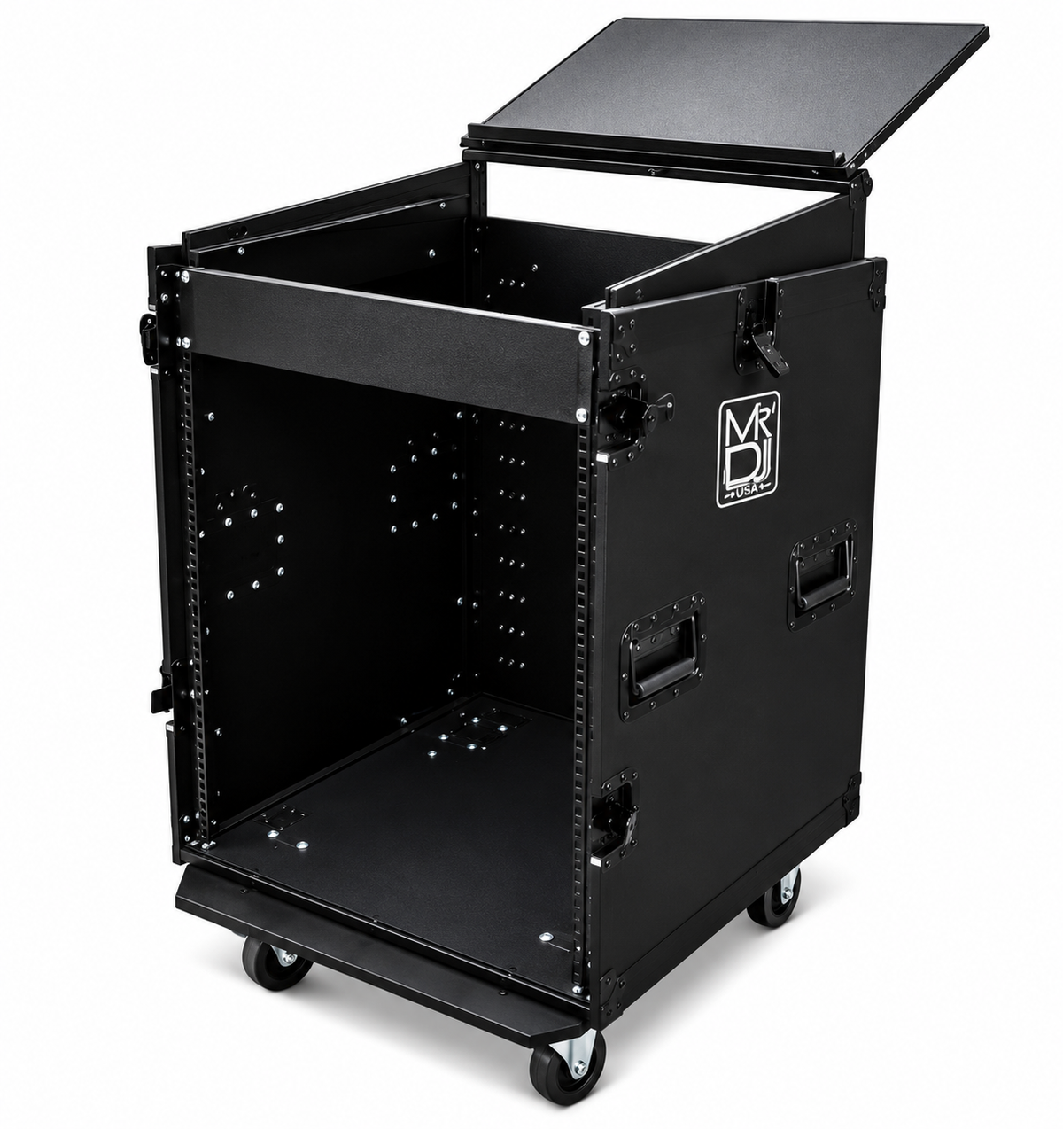 MR DJ CASE5500BK Flight Chest Style DJ Case with Mixer/CD Case