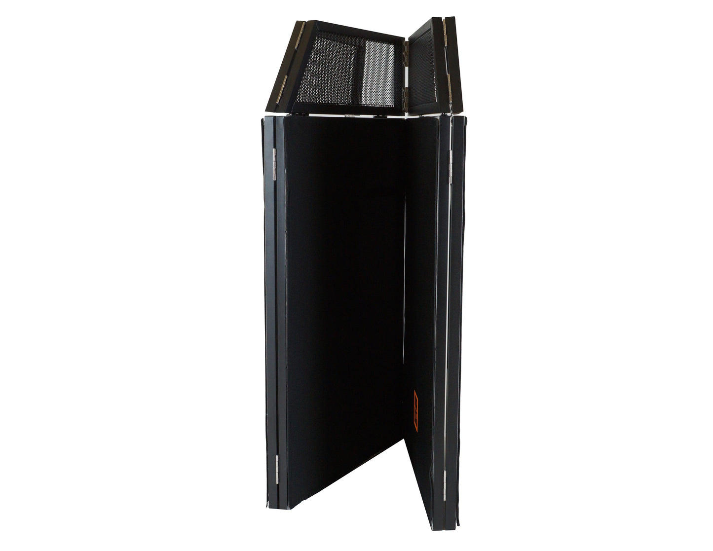 MR DJ DJ Booth Table with 8FT Lighting Truss System Foldable Black Scrim