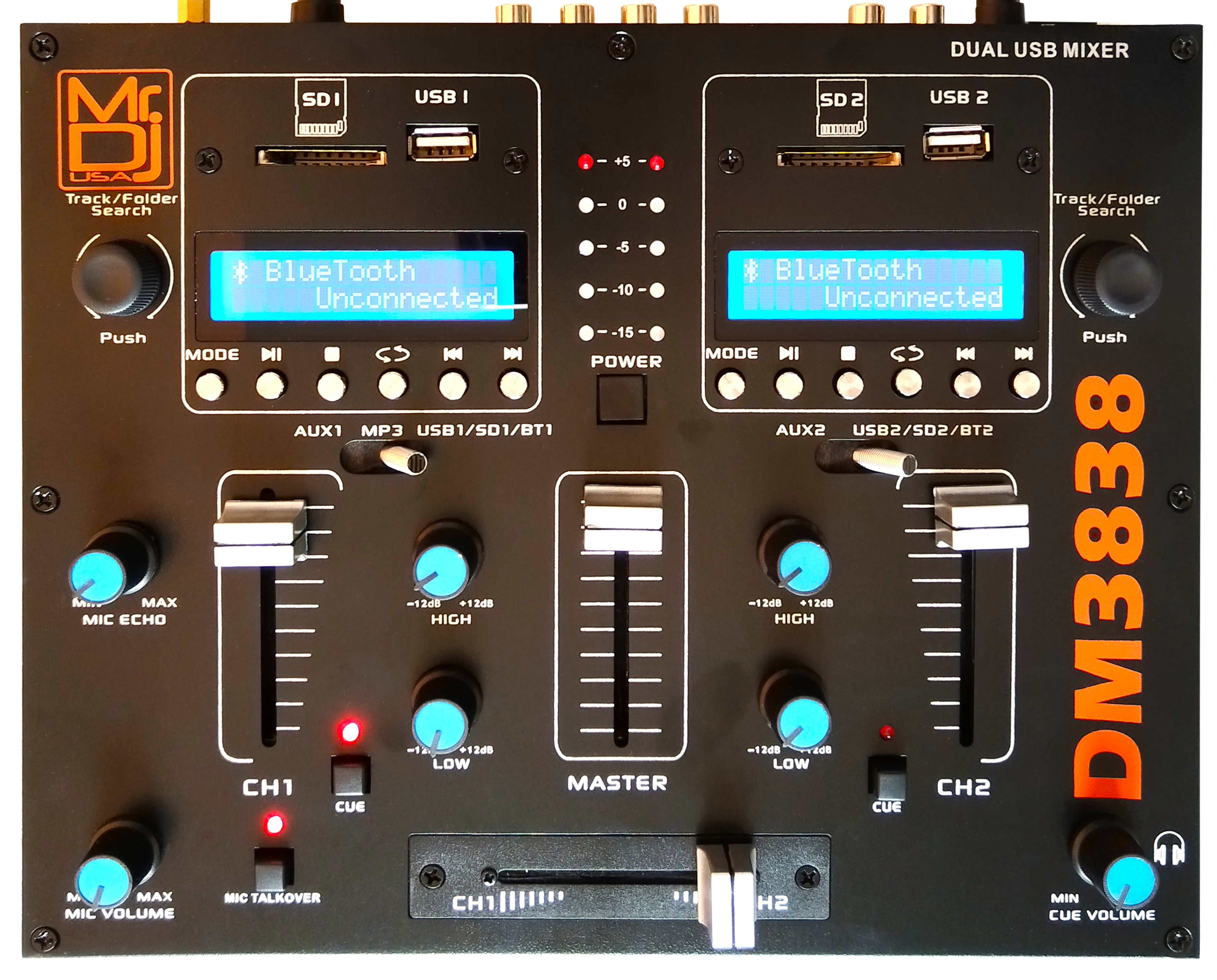 MR DJ Portable 2Ch PA DJ Mixer with Wireless Connection – Mr Dj USA