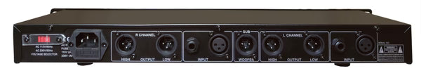 MR DJ DXO200+ Professional 2-Way Stereo PA DJ Crossover with Subwoofer Output