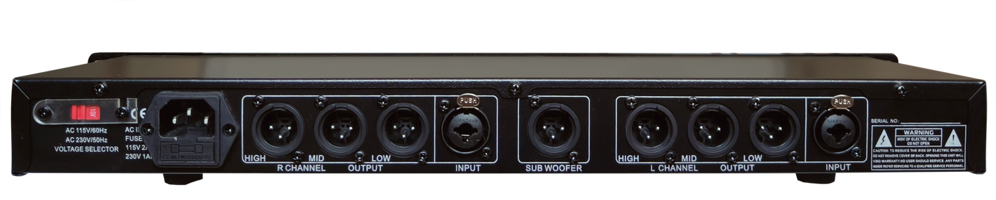 MR DJ DXO300+ PRO PA DJ Club Stereo 2/3 Way Plus Subwoofer Crossover