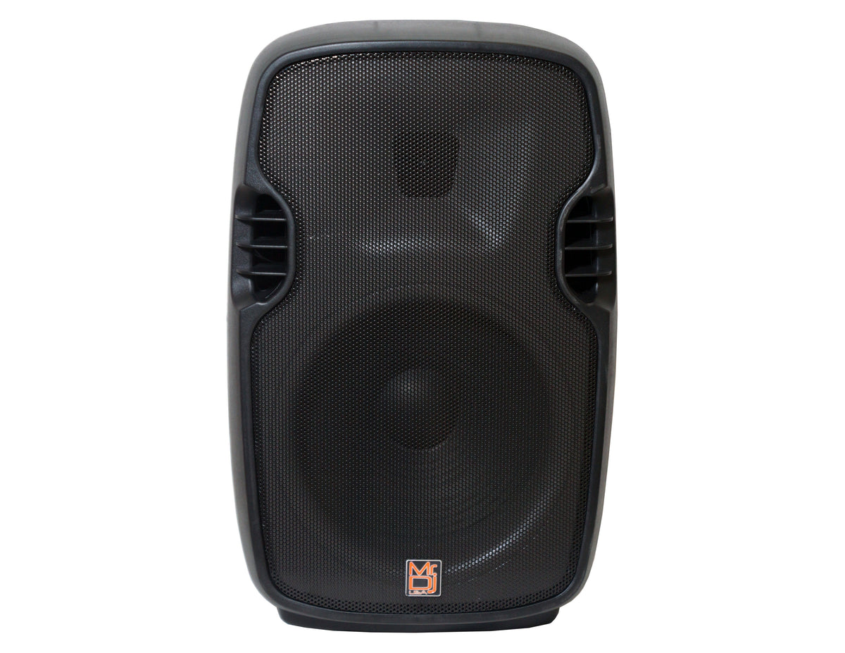 MR DJ FLAME3500LED Pro Portable 15" Full-Range Powered/Active DJ PA Multipurpose Live Sound 2 Way Loudspeaker