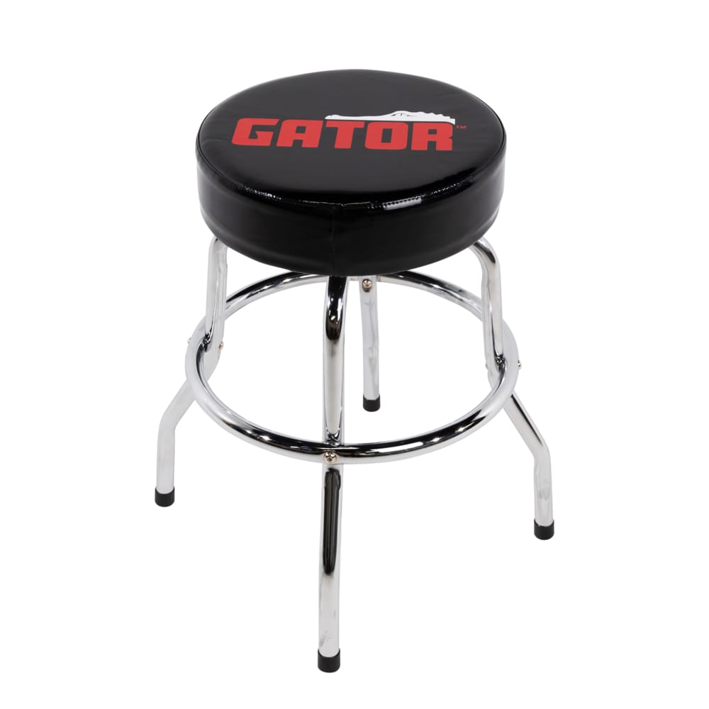 Gator Cases G-LOGOSTOOL Branded 24” Padded Swivel Player’s Stool