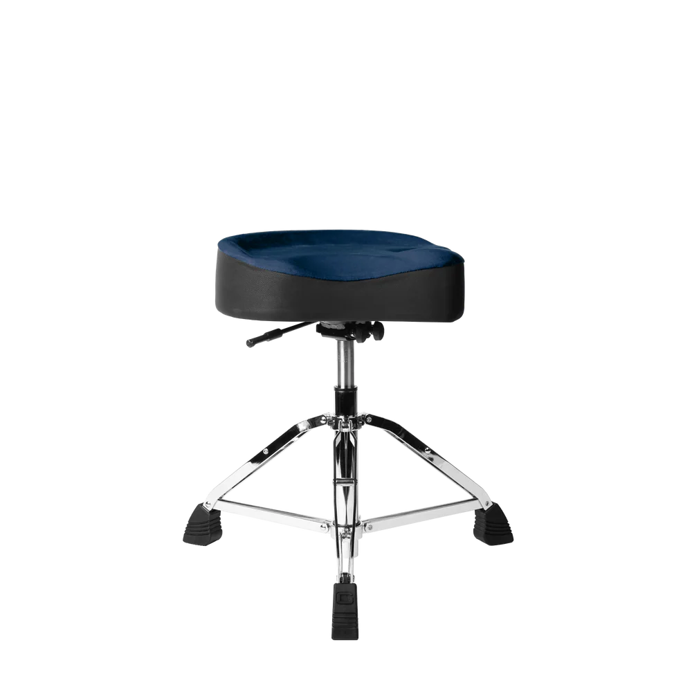 Gator Cases GP-DTH-ASD-BL Air Glide Drum Throne Saddle Seat – Blue