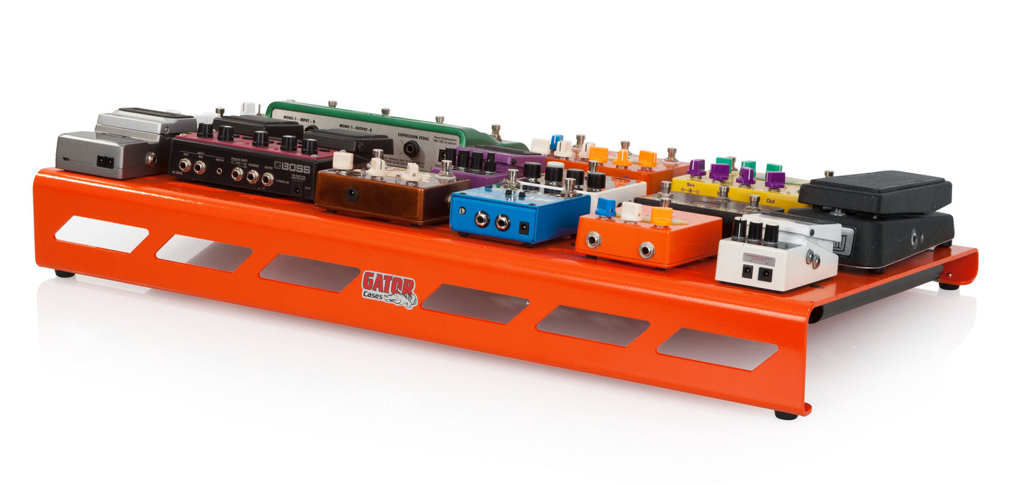 Gator Cases GPB-XBAK-OR Orange Aluminum Pedal Board - XL w/ Carry Bag