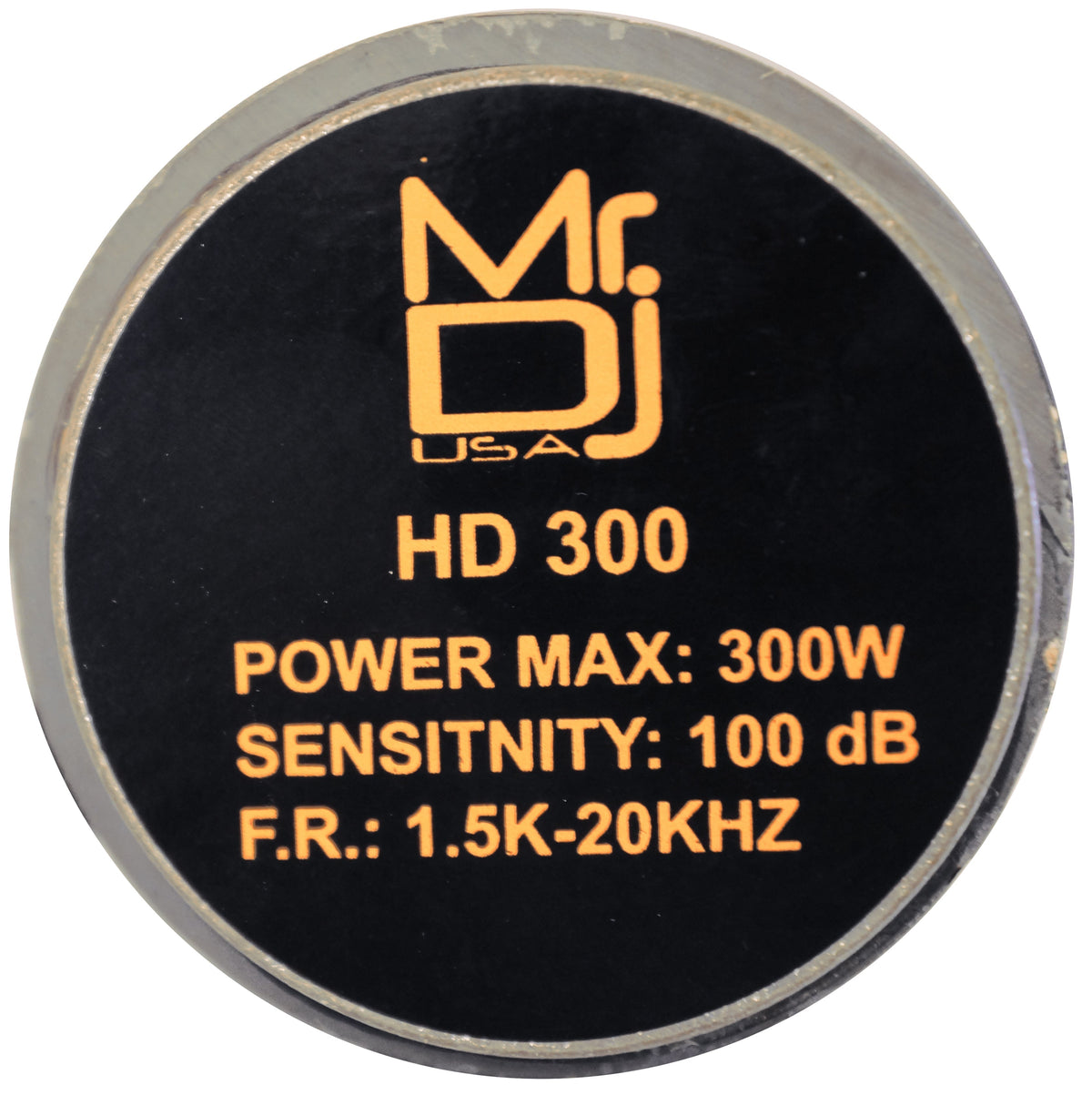 Mr. Dj HD300 Titanium Screw-on Horn PA DJ Speakers Driver Tweeter