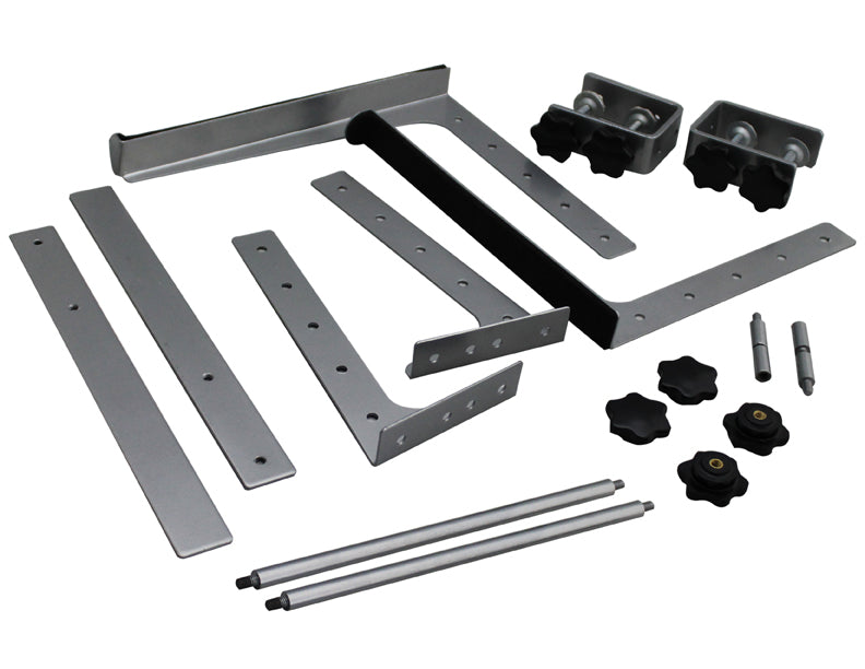 MR DJ LTS109SI Laptop Computer Stand Silver Mobile Disc Jockey PC Table Rack Mount Clamp Bracket