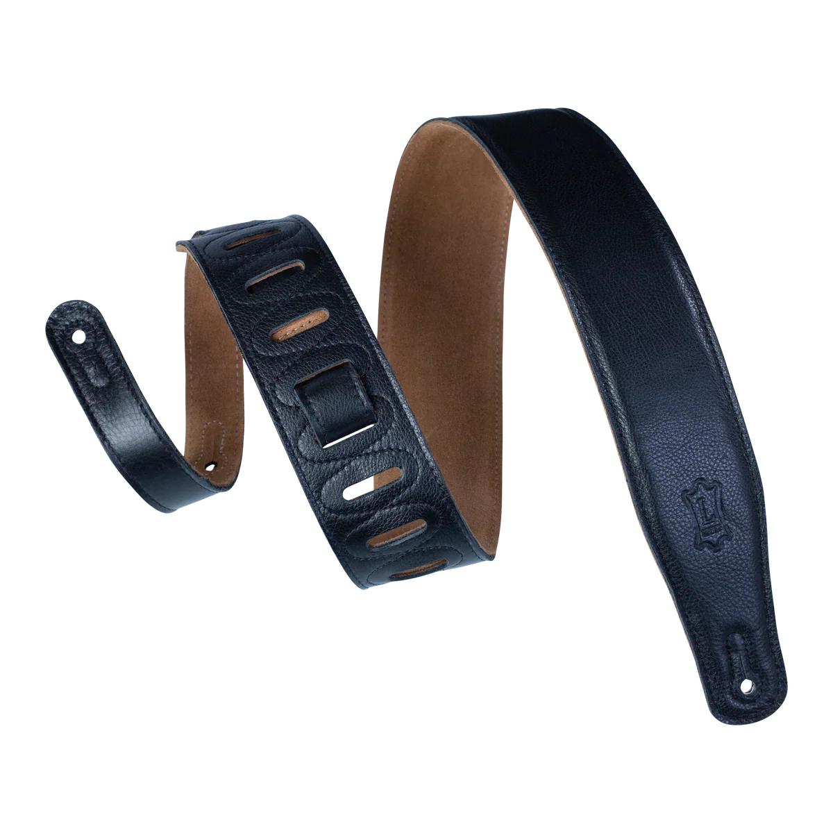Levy's Leathers M26GF-BLK Garment Leather Guitar Strap - Black