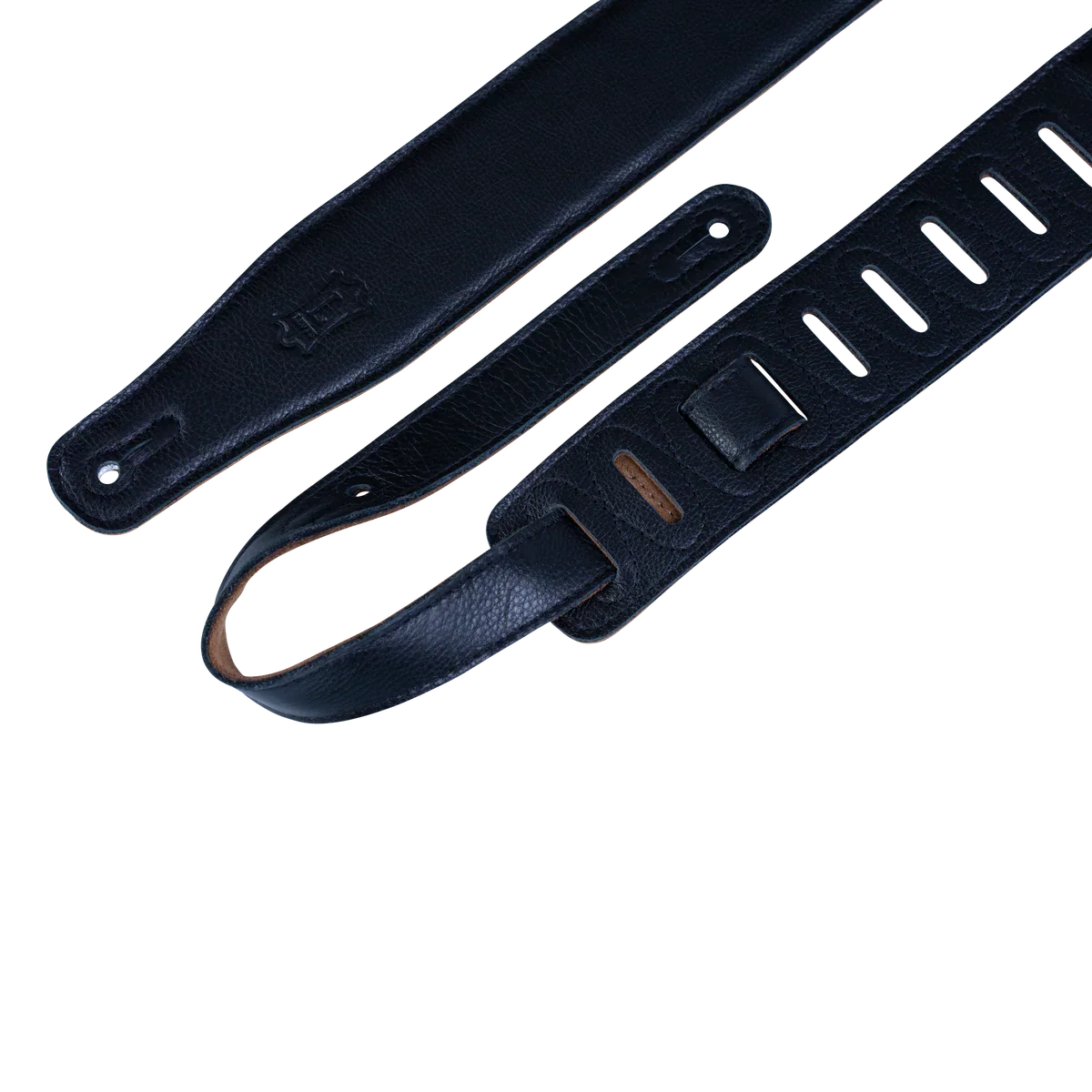 Levy's Leathers M26GF-XL-BLK Extra-Long and Padded Garment Leather Guitar Strap - Black
