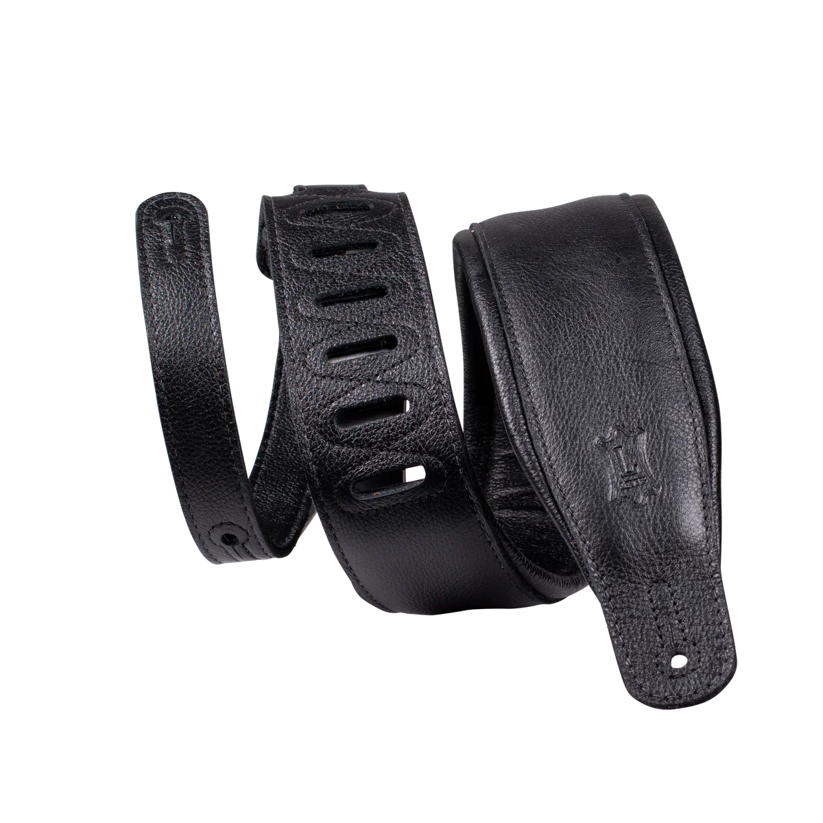 Levy's Leathers M26GP-BLK-BLK Garment Leather Guitar Strap - Black Backing