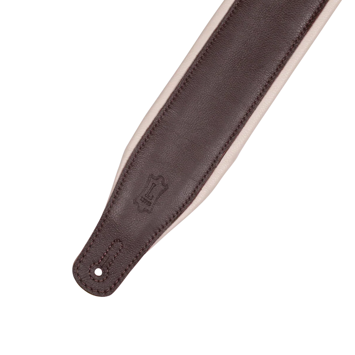 Levy's Leathers M26GP-DBR-CRM Garment Leather Guitar Strap - Dark Brown
