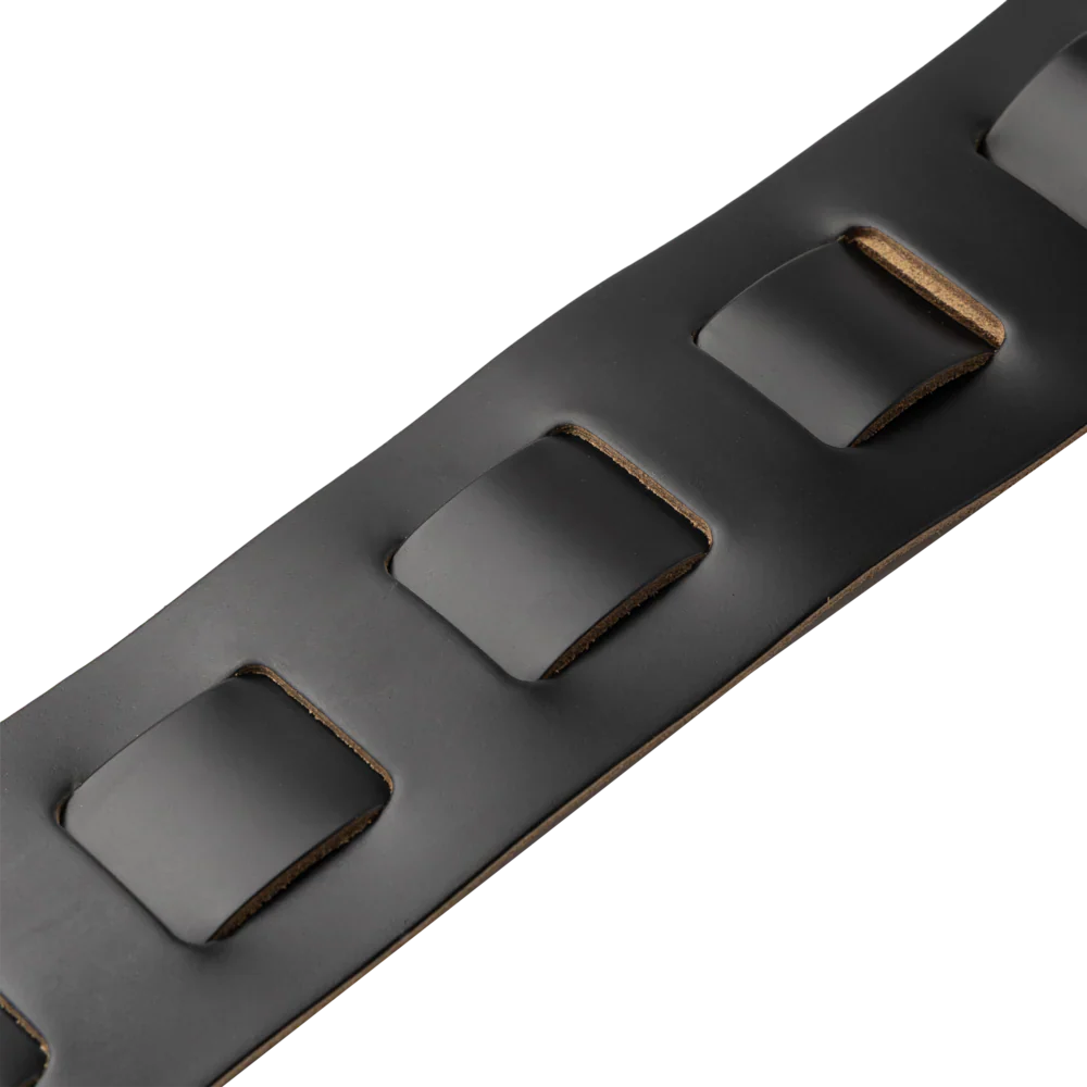 Levy's Leathers M26PD-BLK Amped Leather Series Guitar Strap - Black