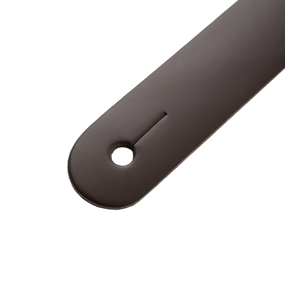 Levy's Leathers M26PD-DBR_DBR 3" Wide Amped Leather Series Guitar Strap - Dark Brown