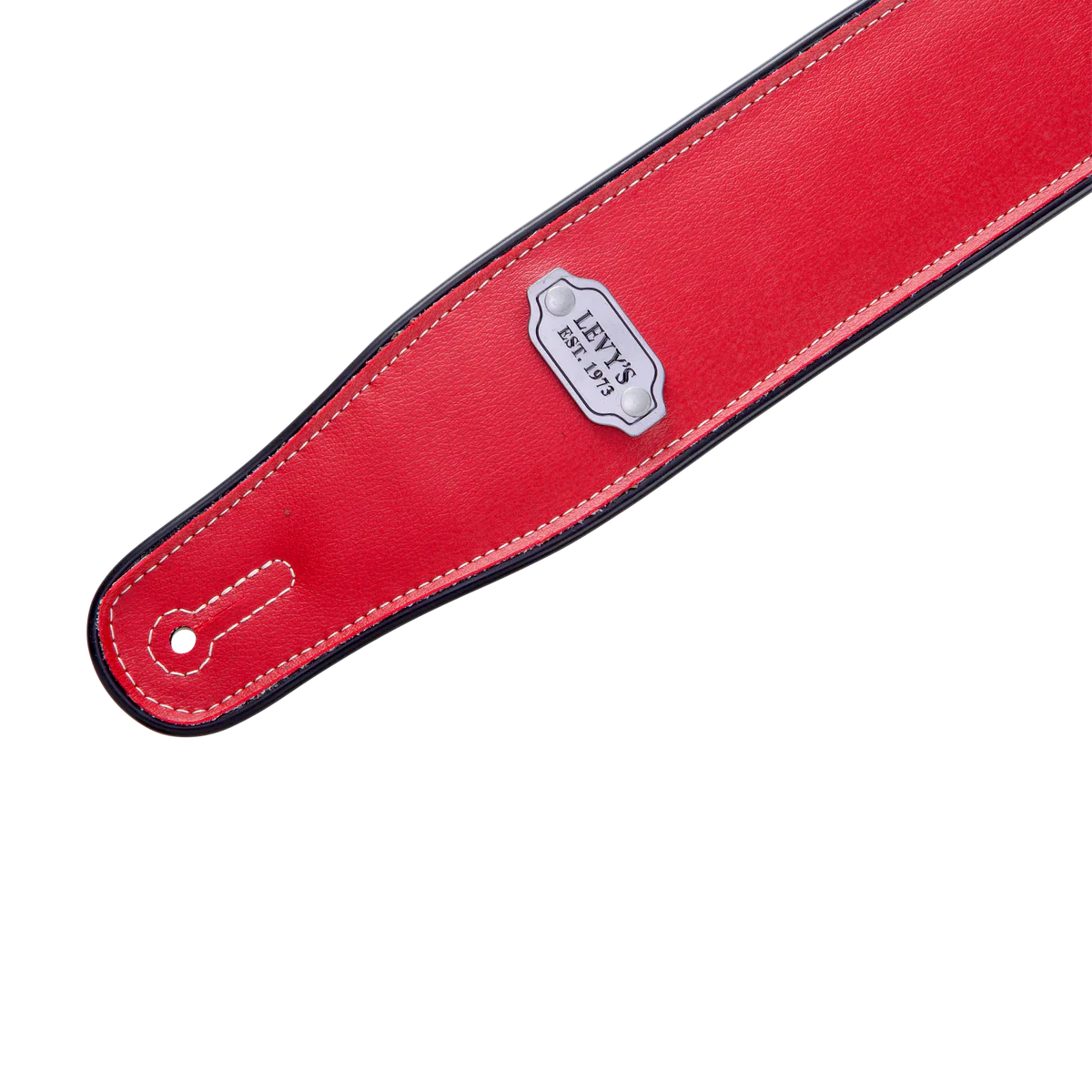Levy's Leathers M26VP-RED_BLK Reversible Vinyl Guitar Strap - Red Black