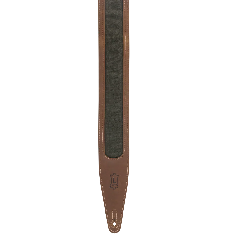 Levy's Leathers M317TRI-BRN-GRN Guitar Strap - Brown, Green