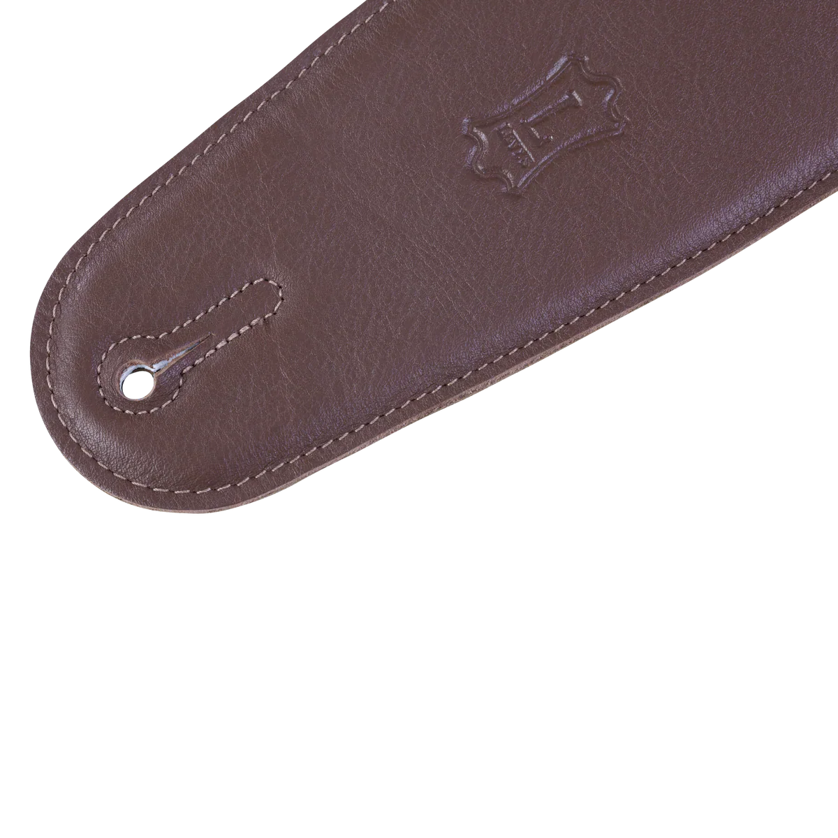Levy's Leathers M4GF-BRN Genuine Garment Leather Bass Guitar Strap - Brown