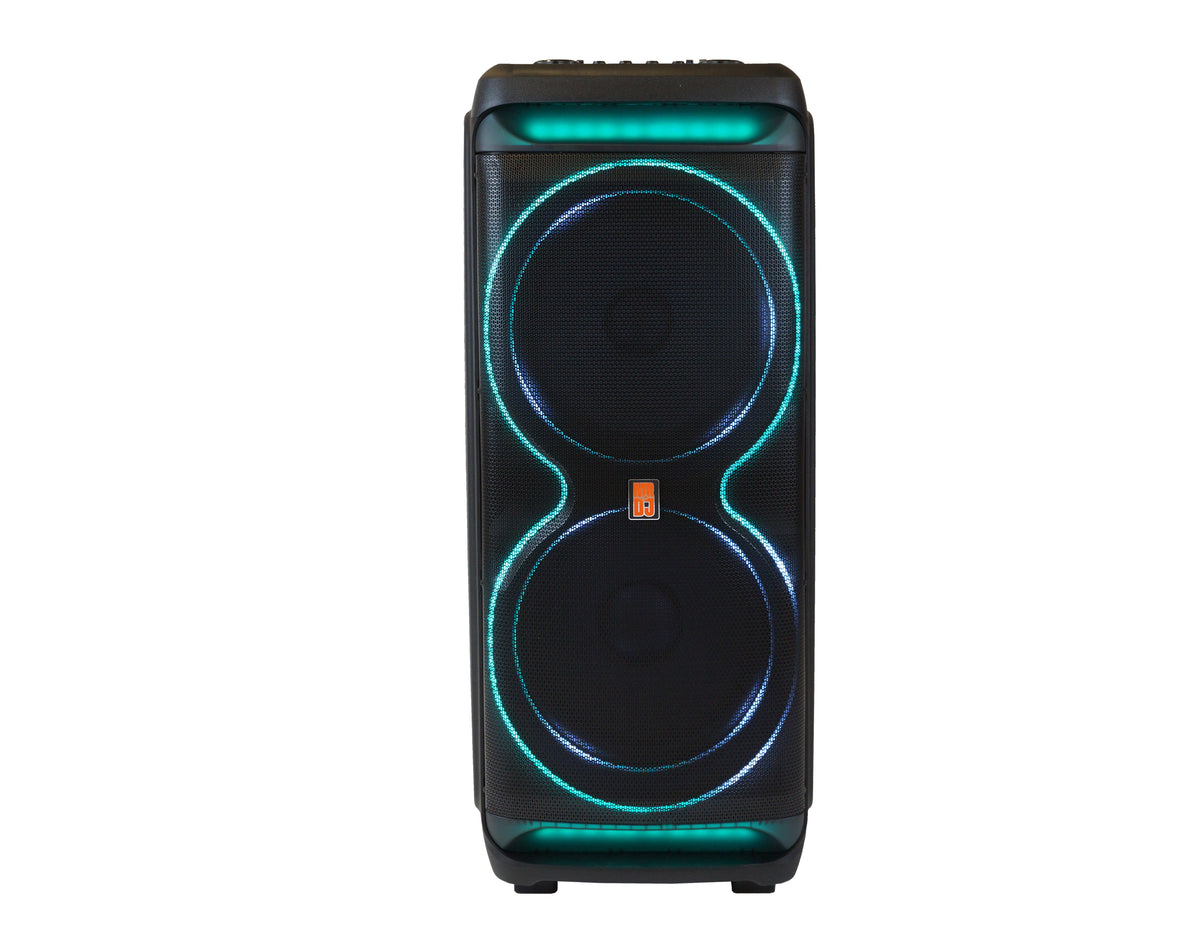 2 MR DJ MEMPHIS Dual 15” Powered DJ Bluetooth Speaker 6000W Active PA System