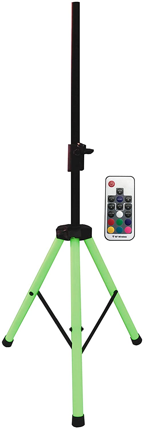 MR DJ SS850LED LED Speaker Stand Ultra Bright Color Changing Lighting with Remote