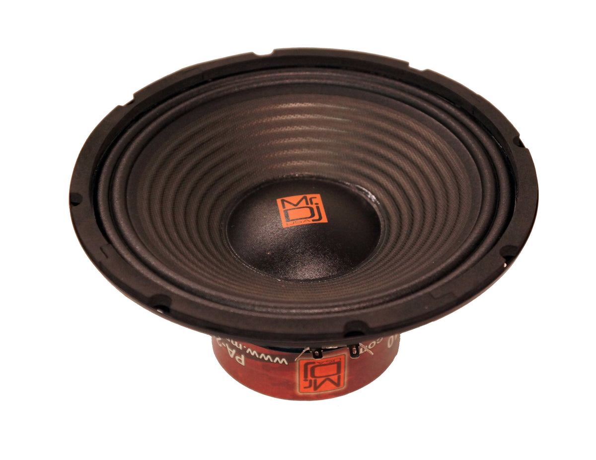 MR DJ PA210 10" 1500W 100 Oz. 8-Ohms Dual Magnet Universal PRO PA/DJ Raw Woofer Subwoofer
