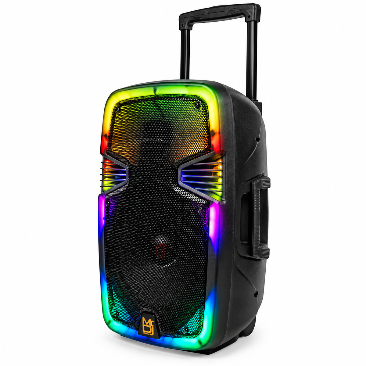 2 MR DJ PL12FLAME 12" Portable Translucent Bluetooth Speaker