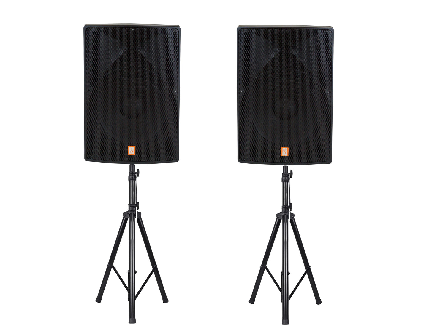 2 MR DJ PRO118S-B Powerful PRO PA DJ Single 18" Passive Speaker + Stand