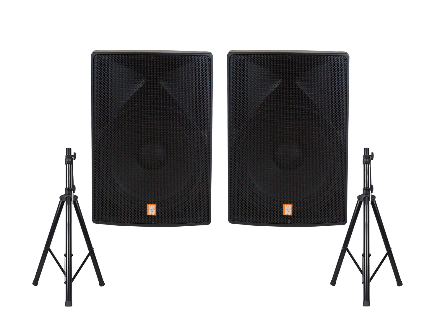 2 MR DJ PRO118S-B Powerful PRO PA DJ Single 18" Passive Speaker + Stand
