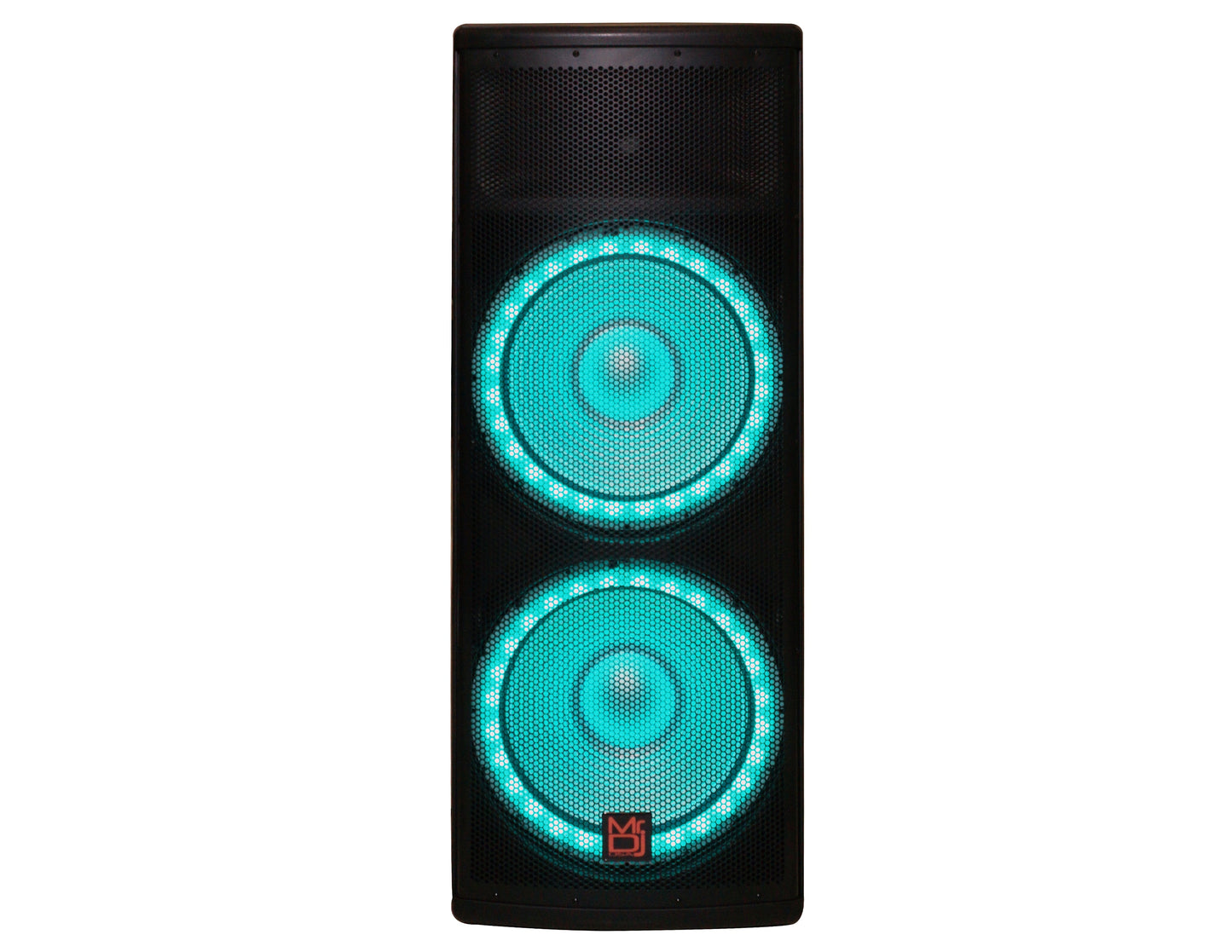 2 PRO215LED Professional Dual 2x15" PA DJ Bluetooth Powered Speaker