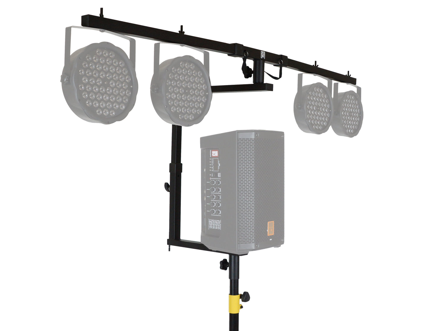 MR DJ STSPLI Adjustable T-Bar Stage Lighting Extension for Speaker Stands