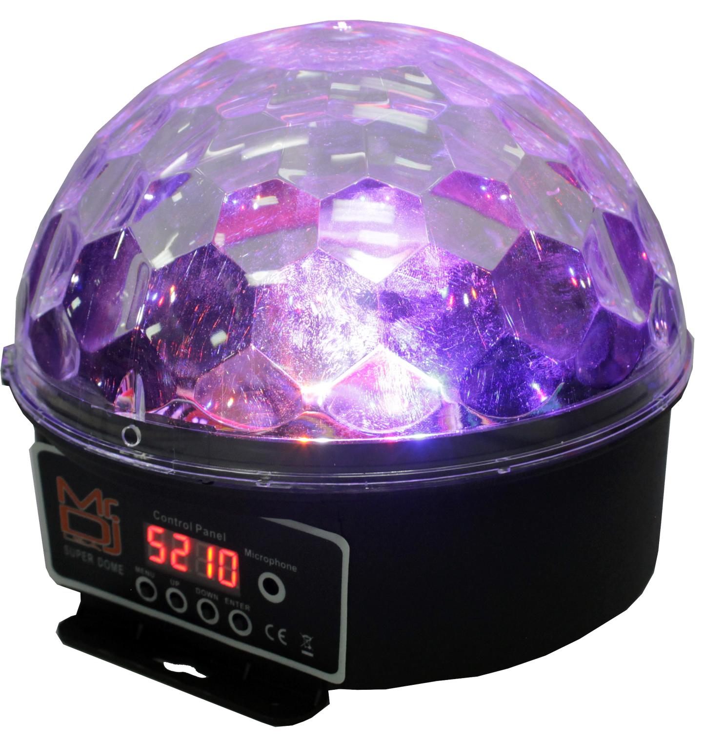 MR DJ SUPERDOME LED Crystal Magic Ball DJ Strobe Light 6 LED 6 Colors Sound Activated DMX512