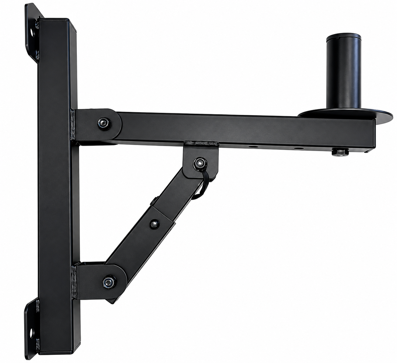 2 MR DJ WM970 PA Speakers Adjustable Wall Mount Brackets 35mm Pole Holder