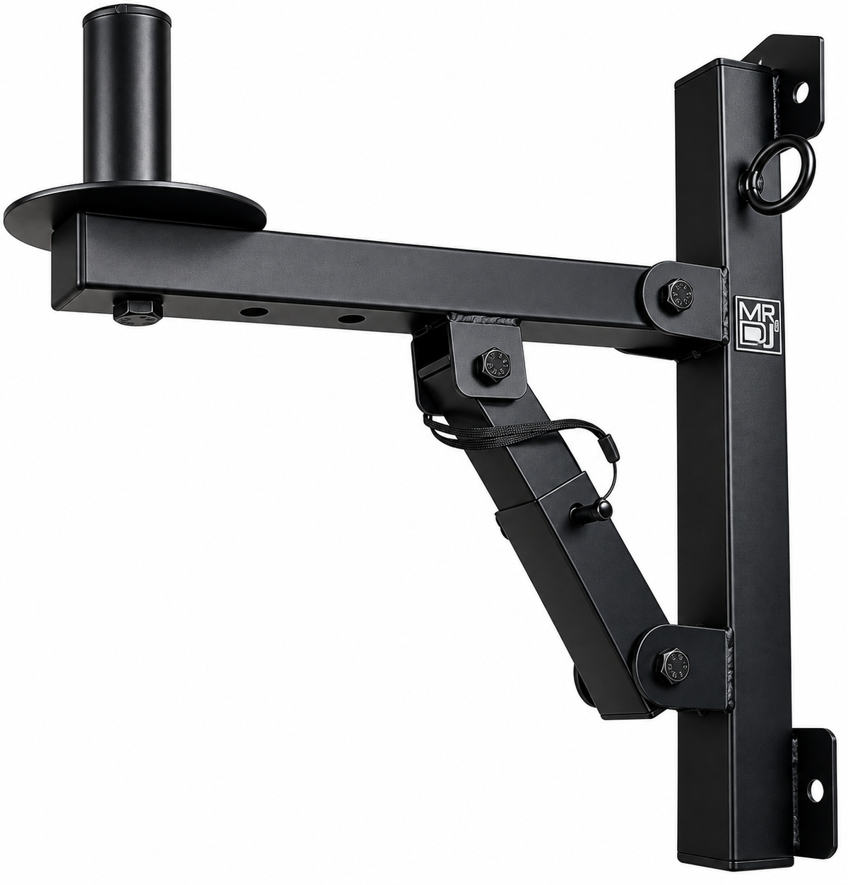 2 MR DJ WM970 PA Speakers Adjustable Wall Mount Brackets 35mm Pole Holder