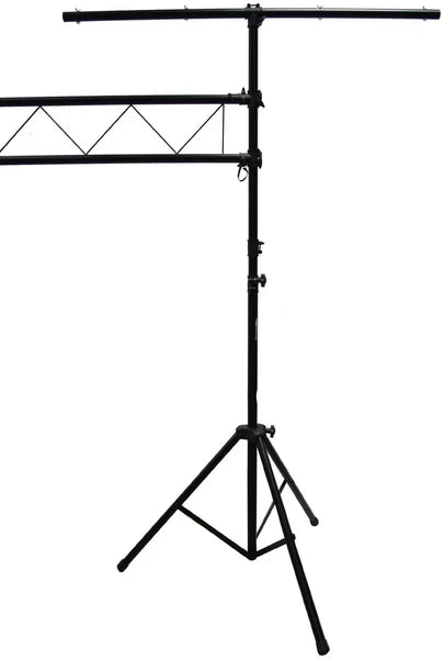 Mr Dj 10 Feet Portable DJ Lighting Truss Stand Trussing System with Dual Tripod Stand and T-bar for Stage Lighting