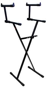 Mr. Dj USA KS550 X Style Pro Dual Music Keyboard Stand Electronic Piano Stand