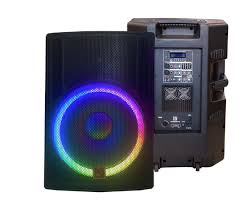 4500W Bluetooth PA Speaker with DSP and LED Lights