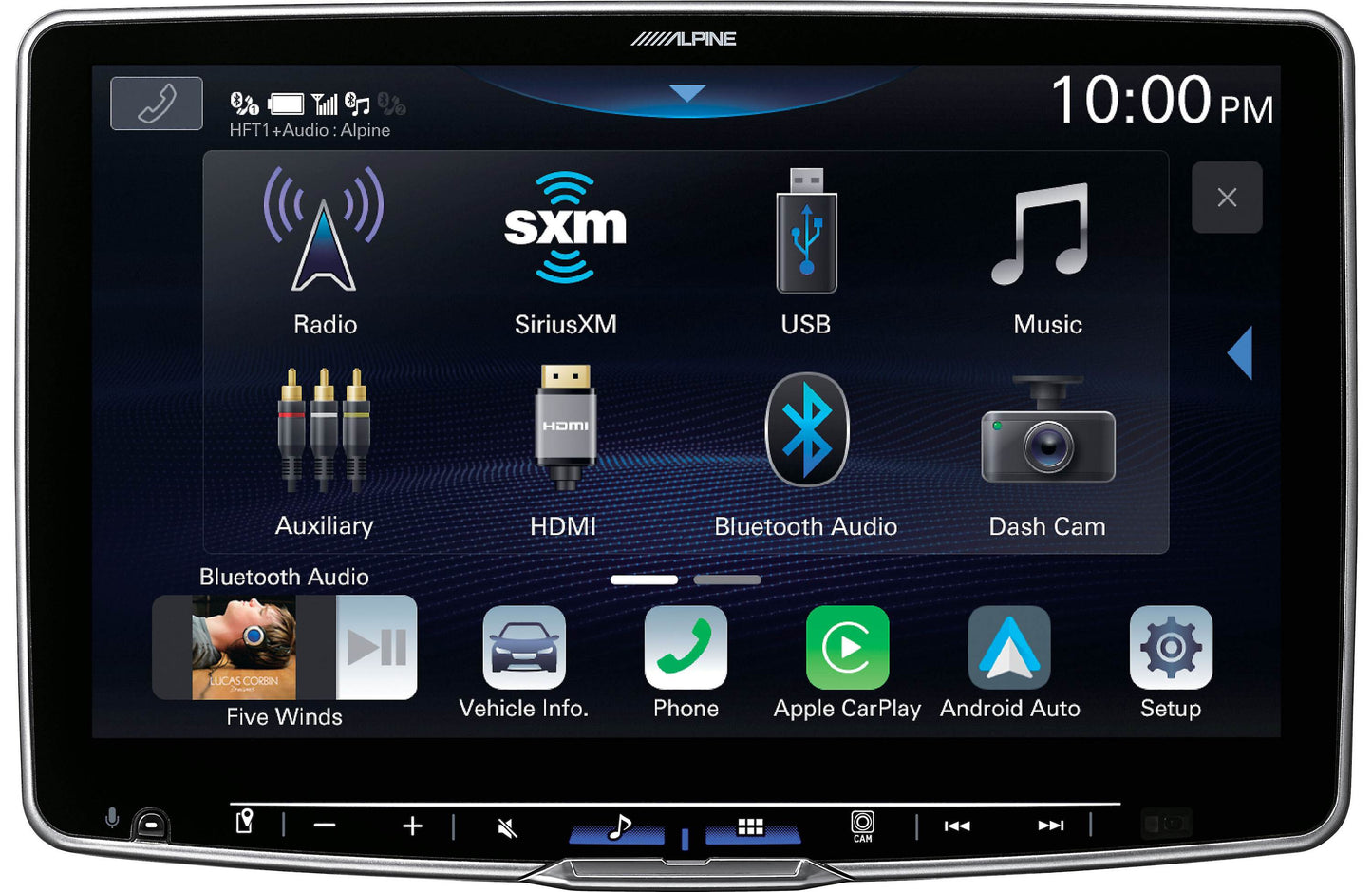 Alpine ILX-F511 Halo11 11" Multimedia Receiver +DVR-C310R Dash Camera +Bullet Camera