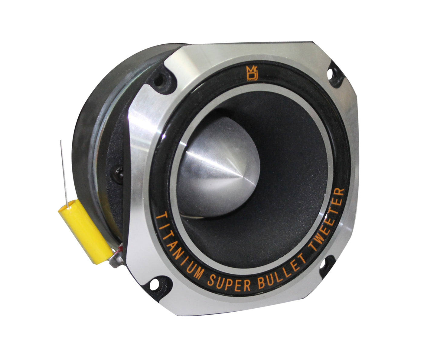 2 MR DJ HDT1000S 4" Titanium Horn Bullet High Compression Tweeter Car Van ATV UTV Marine Boat Motorcycle Motorsports Competition