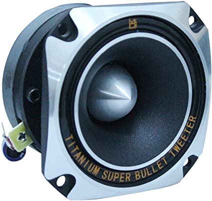 Mr. Dj HDT700S 3.5-Inch Titanium Bullet High Compression Car Audio Tweeters for Car, Van, ATV, UTV, Marine, Boat, Motorcycle, Motorsports, and Competition