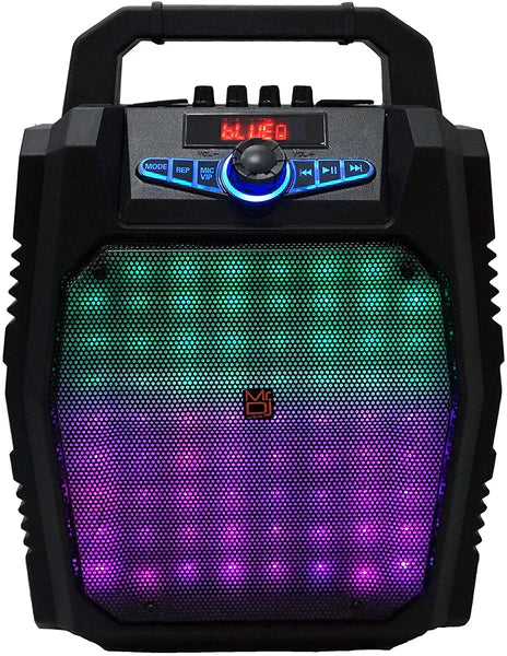 MR DJ 8" Loud Portable Boombox Bluetooth PA Speaker Big LED 1000W