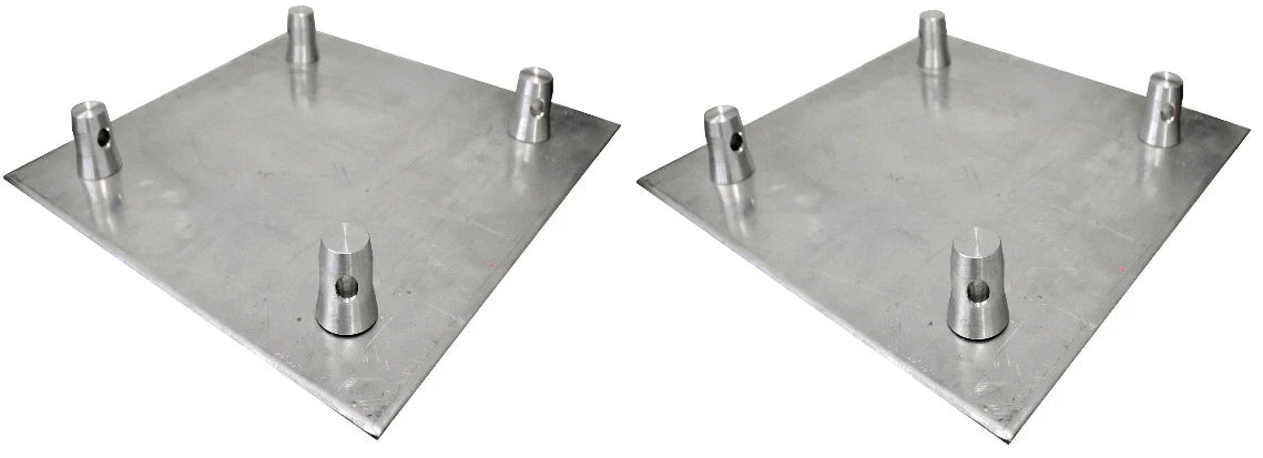 2 BP1414 Universal Aluminum Base Raised Plate 12" x 12" for 12" Square Truss