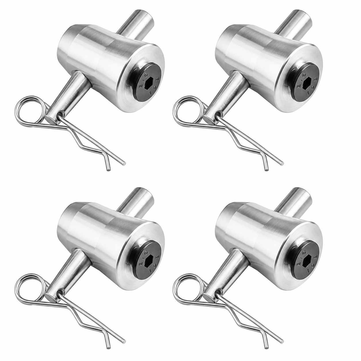 MR DJ DTPCC20 4 Pack Universal Half Conical Connector Pack for Truss Base Plates